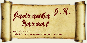 Jadranka Marmat vizit kartica